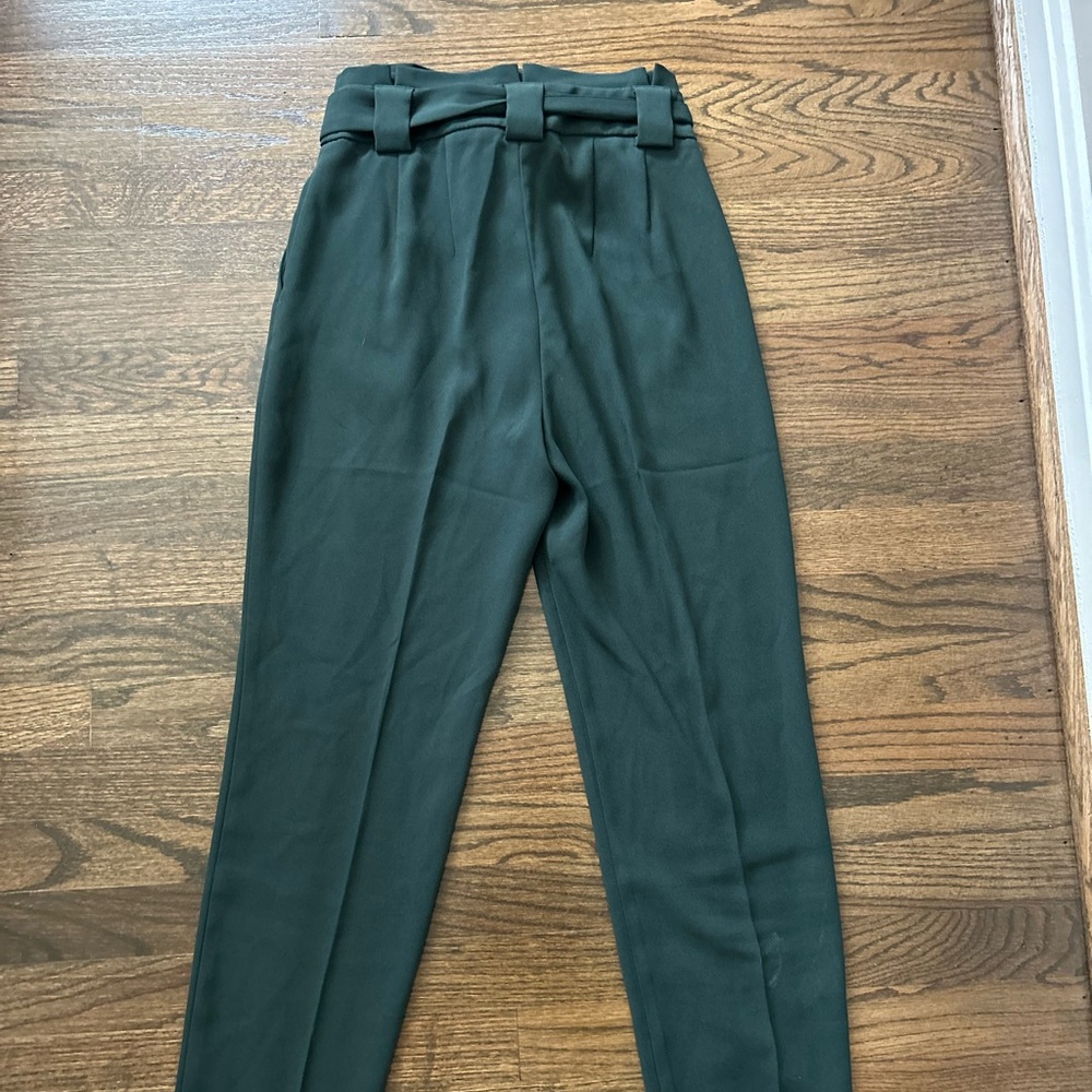 Express High Waist Paperbag Ankle Pant